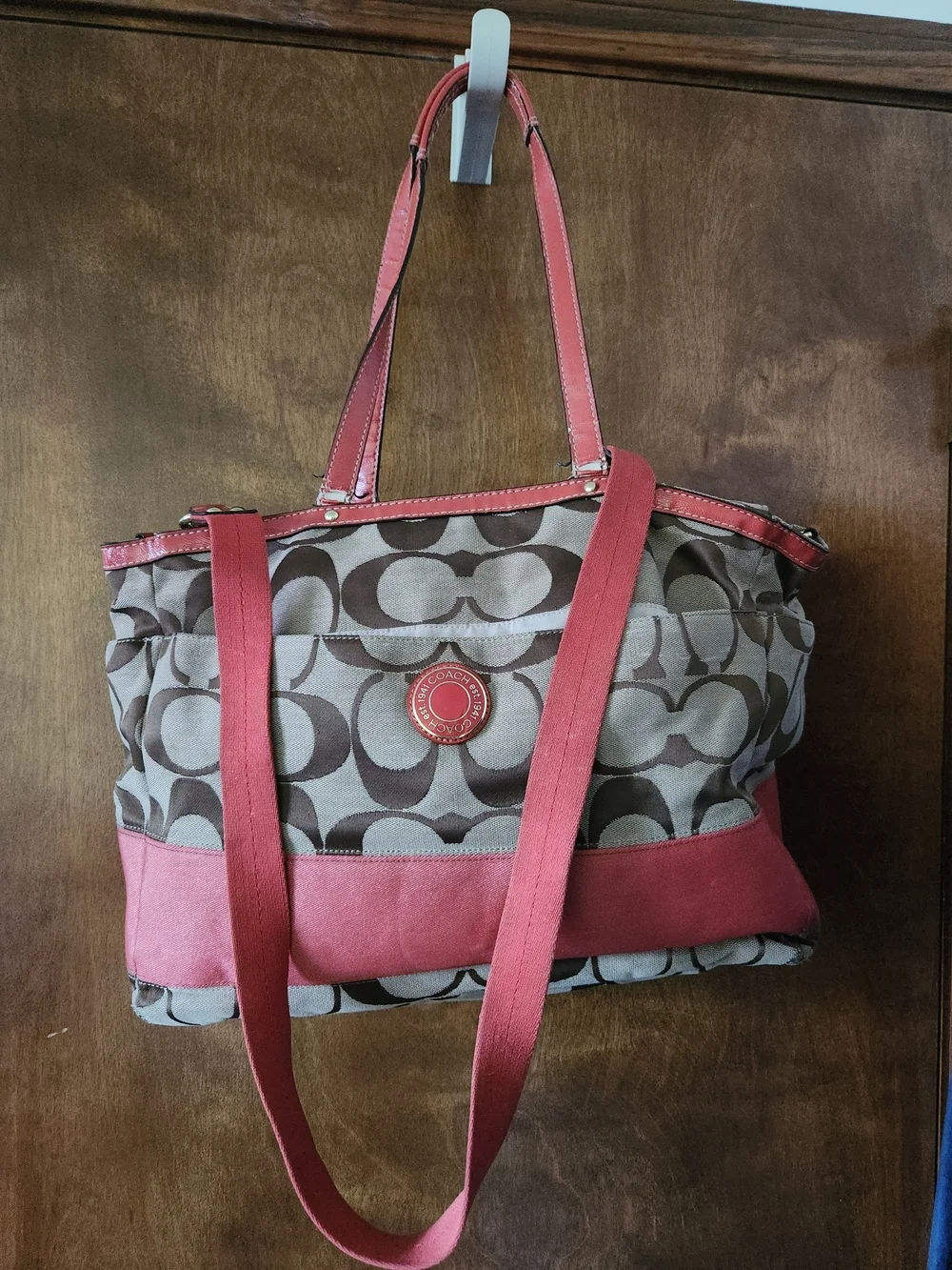 Rehab -Coach Lurex Signature Canvas Xlarge Tote